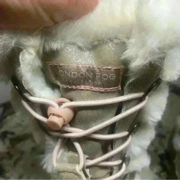 LONDON FOG Girls Enfield Warm Boot tan/pink SZ 4 NWOT - Picture 11 of 11